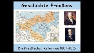 Die Preußische Reformen 18071815 Freiherr vom Stein  Fürst Hardenberg  Bauernbefreiung [upl. by Brennen]