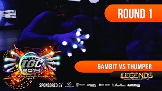 IGC 2014 Gambit vs Thumper  Round 1  LEGENDS EmazingLightscom [upl. by Suhploda]