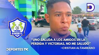 Cristian Altamirano da su postura tras episodio con Edrick MenjÃ­var en Juticalpa [upl. by Amorita]