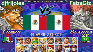 Super Street Fighter II X Grand Master Challenge  djfrijoles vs FabsGtz FT5 [upl. by Downey]