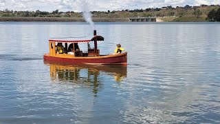 Steam Launch Rosebud  Lake Ginninderra [upl. by Tupler353]