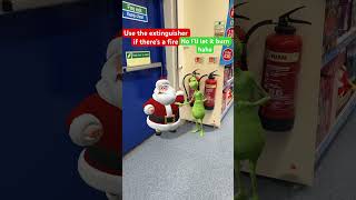 funnyvideo grinchchallenge slapchallenge santa grinch [upl. by Eelaras856]