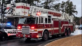 Concord NH Fire Department Tower 1 responding [upl. by Akeret560]