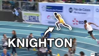 Erriyon Knighton first indoor race ever 200m lievin [upl. by Sonia]