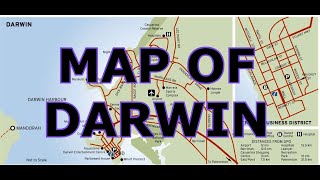 MAP OF DARWIN  AUSTRALIA [upl. by Manon]