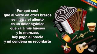 Te Pienso  Los Amantes Del Vallenato  Letra [upl. by Shaum664]