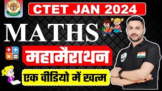 CTET 2024 maths महामैराथन 🇮🇳 maths complete ✅  Maths pedagogy content pedagogy ctet [upl. by Ayra]