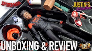 Miles Morales Into the SpiderVerse Sentinel SV Action 112 Scale Figure Unboxing amp Review [upl. by Urata454]