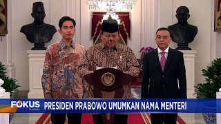 Presiden Prabowo Umumkan Nama Menteri Didampingi Wakil Presiden Gibran  Pengumuman Susunan Kabinet [upl. by Anillehs]