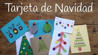 10 tarjetas de Navidad originales para niños  Manualidades navideñas fáciles [upl. by Vera287]