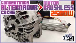 Convierto un Alternador En Potente Motor Brushless 2500W [upl. by Anneiv]