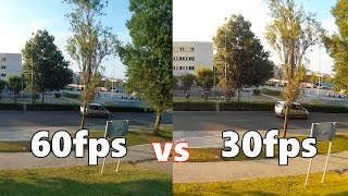 60fps vs 30fps diferencias en cámara lenta [upl. by Nilsoj]