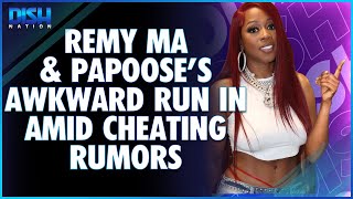 Remy Ma amp Papooses Awkward RunIn at Birthday Party [upl. by Schram]