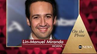 Oscars 2017  LinManuel Miranda Reacts to Moana Nod [upl. by Kila]