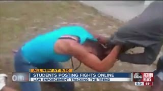 As students post school fight videos online law enforcement uses them to prosecute [upl. by Ofella98]