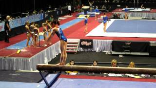 Katelyn Ohashi  Balance Beam  2012 Kelloggs Pacific Rim Championships Podium Training [upl. by Nakasuji183]