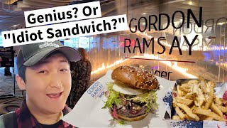 Is GORDON RAMSAY BURGER Worth The Hype Review in Vegas [upl. by Nerrual]