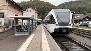 Bahnverkehr in Läufelfingen 08102024 [upl. by Kelwunn]