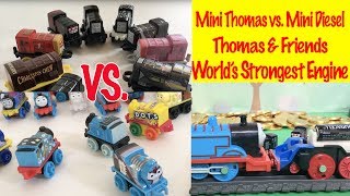 Mini Thomases vs Mini Diesels  Worlds Strongest Engine Competition and Fun Story with Kids Toys [upl. by Annid]