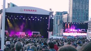 Liverpool Philharmonic Orchestra All You Need Is Love At The Cunard Queen Anne Naming Ceremony 2024 [upl. by Trab]