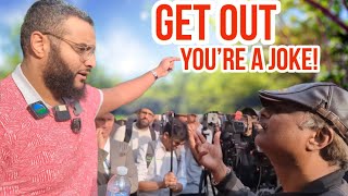 Get out youre a joke Mohammed Hijab Vs Indian Christian  Speakers Corner  Hyde Park [upl. by Atsyrhc]