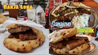 Najbolji cevapi u Bosni  Banjalucki Kod Muje  SarajevskiZeljo ili TravnickiHari cevapi [upl. by Hctub920]