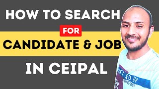 How To Search For Candidates amp Jobs In CEIPAL  US Recruiters  usitrecruit [upl. by Skrap252]