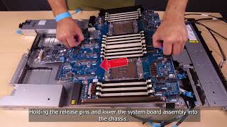 Lenovo ThinkSystem SR630 V4 installing a system board assembly [upl. by Oliviero]