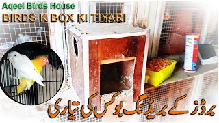 Birds k Breeding Box ki Tiyari [upl. by Nahem]