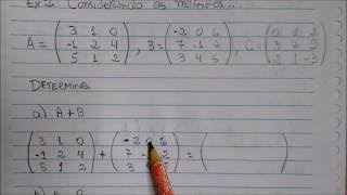 102  Adição e Subtração de Matrizes [upl. by Messing]