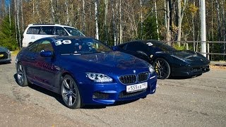 700 hp BMW M6 vs 458 Italia Stock vs E63 AMG 750 hp Unlim 500 [upl. by Adnovaj]