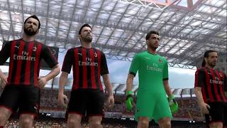 PES 2019 PS2 SSC Napoli vs AC Milan [upl. by Adranoel]