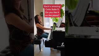 Bach Prelude from Cello Suite 5 on the Piano shorts piano bach pianomusic [upl. by Zingale]