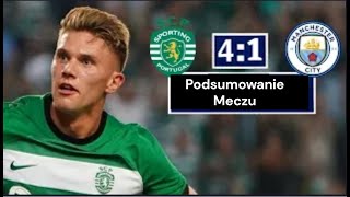 Podsumowanie Meczu Manchester City vs Sporting 14 Highlights amp All Goals Champions League Man City [upl. by Enylcaj]