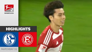 Tanaka Goal Secures Point  Schalke 04  Fortuna Düsseldorf 11  Highlights  Matchday 31  BULI 2 [upl. by Lubba20]