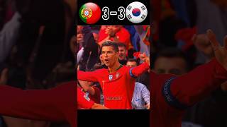 Ronaldo Hattrick 😱  Portugal vs south Korea ronaldo shorts youtube [upl. by Carvey235]