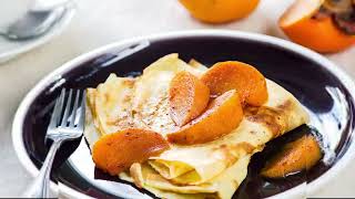 Crêpes aux kakis 🍊🥞 [upl. by Lessig800]