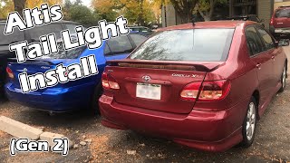 I Installed Corolla Altis Taillights In My XRS [upl. by Ahseram]