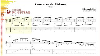 Dilermando Reis Conversa de Baiana guitar [upl. by Imoyik]