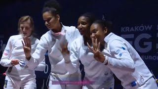 European Games 2023 Cracovie Finale épée équipes dames FRANCE HONGRIE [upl. by Marquardt]