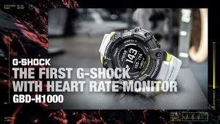 OUT NOW First GSHOCK with heart rate monitor GBDH1000  GSQUAD  NeverGiveUp [upl. by Eads]