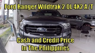 Ford Ranger WIldtrak 20L 4X2 AT Price in the Philippines [upl. by Haiel]