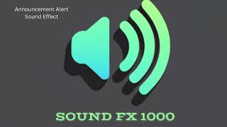 Announcement Alert Sound Effect [upl. by Ellerihs628]