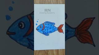 fishdrawing viral cute easy viral shorts sea trendingdrawing satisfying [upl. by Nnylirret436]