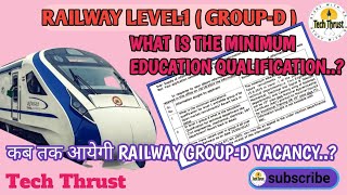 RTI REPLY  RAILWAY LEVEL1  GROUPD MINIMUM EDUCATION QUALIFICATION railway TechThrust18 [upl. by Betthezel]