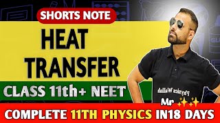 Heat Transfer Shorts Note 📚NEET physics shorts noteMr sir physics Note  Class 11th NEET [upl. by Ferree]