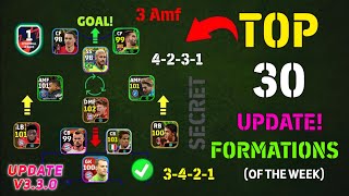 Top 30 Best Unique Formations In eFootball 2024 Mobile  New Best Formation Of The Week efootball [upl. by Tremann]