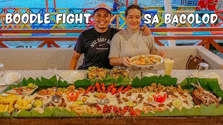 Boodle fight sa Rojos Floating Restaurant Bacolod City [upl. by Trembly]