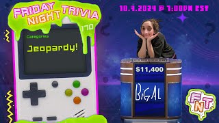 🔴 LIVE TRIVIA 1042024 700pm est Friday Night Trivia Extravaganza 170 [upl. by Arehs]