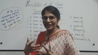 Canons of Taxation  Qualities of a good taxation system  Public Finance  Kusum Maheshwari [upl. by Quiteri]